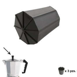 ORYX Pommeau Cafetière Aluminium Classic, Lot de 3 pièces