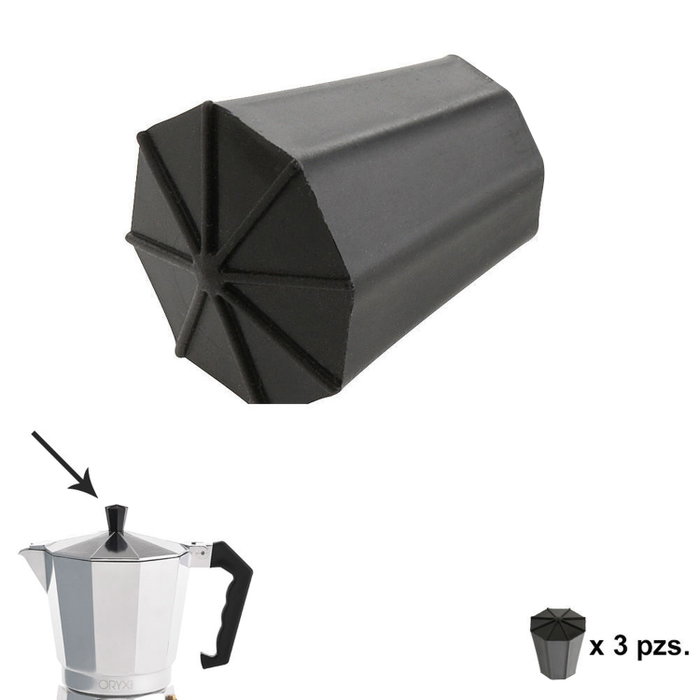 ORYX Pommeau Cafetière Aluminium Classic, Lot de 3 pièces ORYX Pommeau Cafetière Aluminium Classic, Lot de 3 pièces