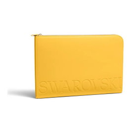Swarovski Housse pour ordinateur portable Iconic Swan Jaune