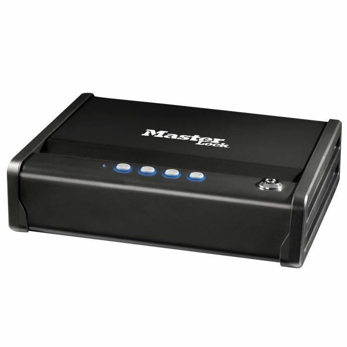 Masterlock Coffre-fort Compact 2,3L avec Clé et Code Électronique Masterlock Coffre-fort Compact 2,3L avec Clé et Code Électronique