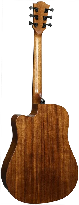 LAG Guitare Acoustique Dreadnought A/E Cutaway - Édition Limitée Red Burst