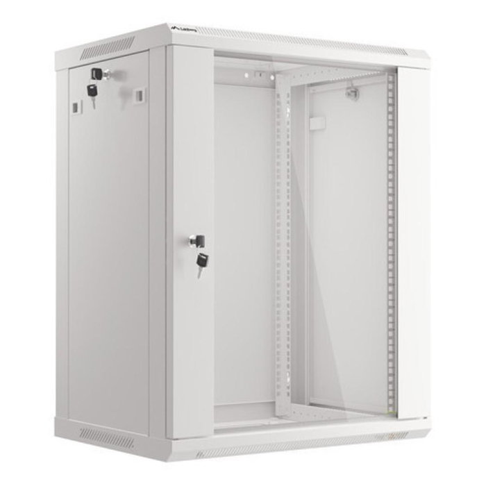 Lanberg Armario de pared 19 pouces 15U 600x450 mm gris IP20 avec ventilateurs Lanberg Armario de pared 19 pouces 15U 600x450 mm gris IP20 avec ventilateurs