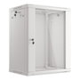 Lanberg Armario de pared 19 pouces 15U 600x450 mm gris IP20 avec ventilateurs