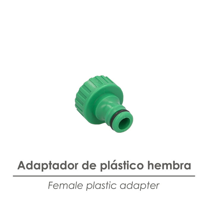 SATURNIA Raccord tuyau plastique 3/4 femelle blister SATURNIA Raccord tuyau plastique 3/4 femelle blister