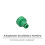 SATURNIA Raccord tuyau plastique 3/4 femelle blister