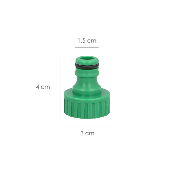 SATURNIA Raccord tuyau plastique 3/4 femelle blister SATURNIA Raccord tuyau plastique 3/4 femelle blister