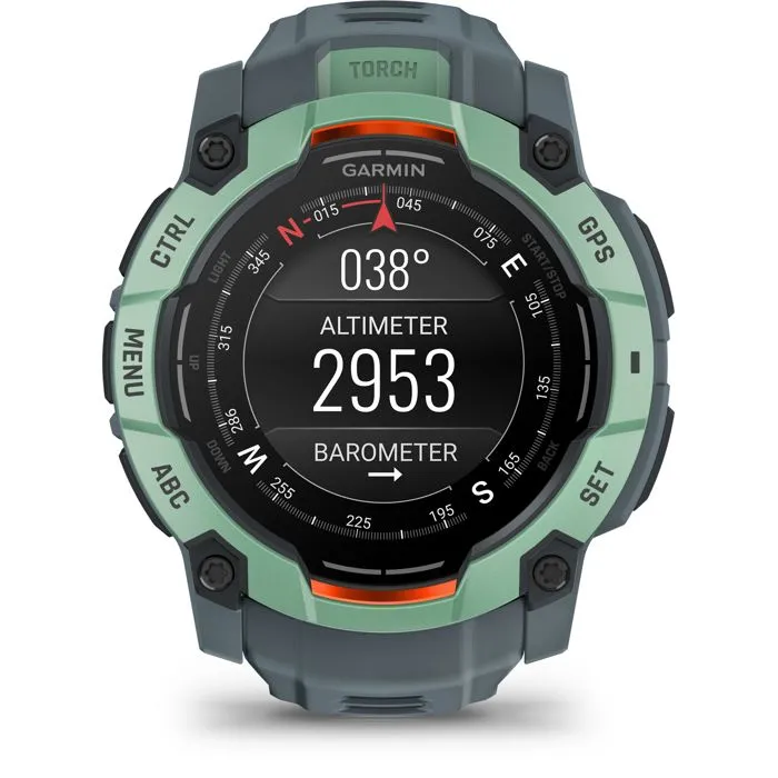 Garmin Instinct 3 Montre GPS Connectée AMOLED 50 mm Vert/bleu-violet