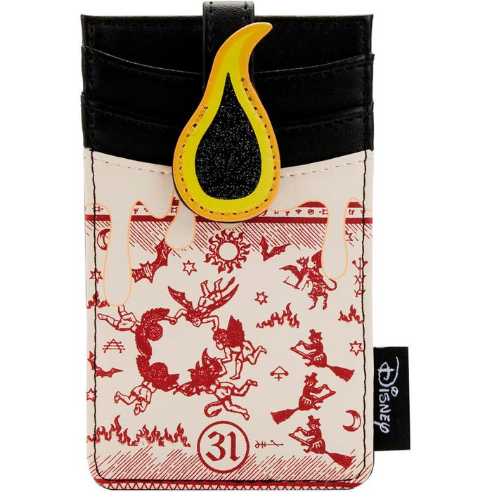 LOUNGEFLY Porte-cartes Hocus Pocus Motif Llama noire en cuir vegan PU avec détails imprimés et appliques - 7.5 x 12.5 cm