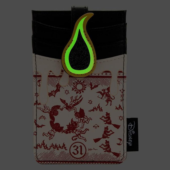 LOUNGEFLY Porte-cartes Hocus Pocus Motif Llama noire en cuir vegan PU avec détails imprimés et appliques - 7.5 x 12.5 cm