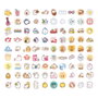 Sakami Merchandise Molang stickers Sweet Moments, 90 pièces