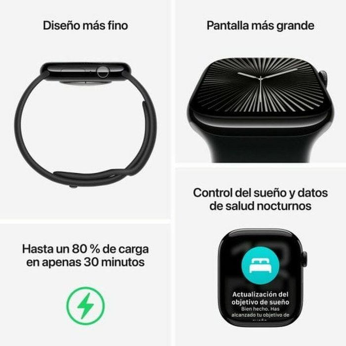 Montre intelligente Apple Watch Series 10 GPS + Cellular Argenté 1,96" 46 mm Montre intelligente Apple Watch Series 10 GPS + Cellular Argenté 1,96" 46 mm