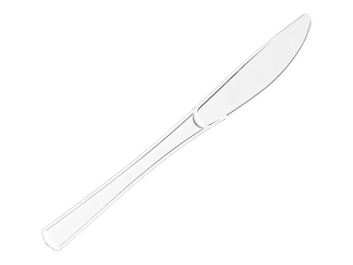 KINVARA Set de 18 couteaux en plastique transparent