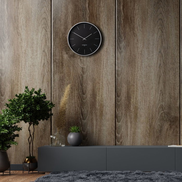 Kienzle Horloge murale moderne anthracite DCF 25 cm