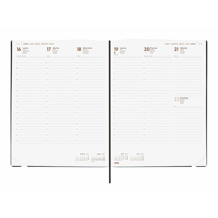 Agenda Finocam Noir 21 x 27 cm