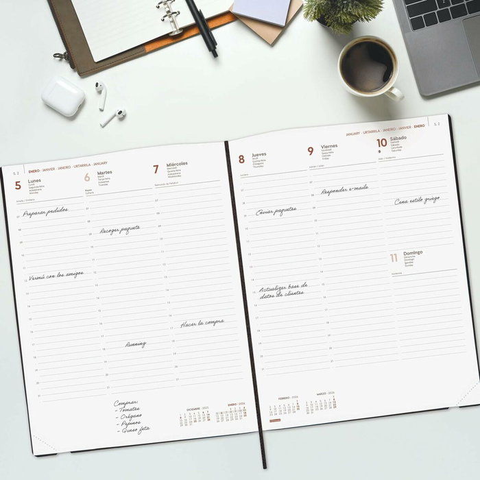 Agenda Finocam Noir 21 x 27 cm