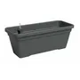 ARTEVASI Jardinière VENEZIA L en Plastique Anthracite Rectangulaire 80 Litres - L 77.9 x P 24 x H 22 cm