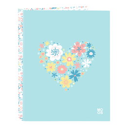 Reliure à anneaux Moos Fiori Multicouleur A4 26.5 x 33 x 4 cm