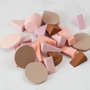 Cosmetic Club Lot de 25 éponges de maquillage de 5 formes différentes