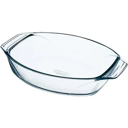 Pyrex Let's Share Plat à four ovale en verre 35 x 24 cm