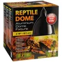 Exo Terra Dome Fixture Eclairage en Aluminium pour Reptile et Amphibien - Taille Large 21 cm - Réflecteur Augmentant UVA/UVB, Douille Céramique pour Ampoules jusqu'à 160 W