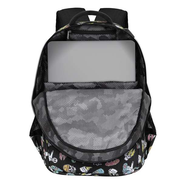 PRODG Sac à dos Run Plus FAN Undergrou 44x34x21 cm, grande capacité, 3 compartiments, port USB, dos ventilé, résistant