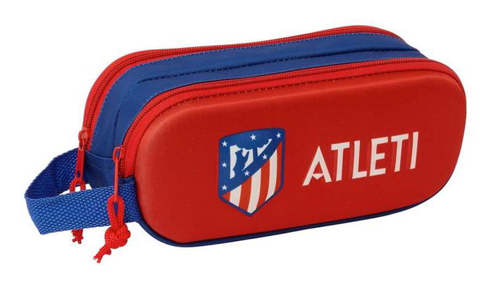 Safta Porte-tout Double 3D Atco. de Madrid 21x8x6 cm, Bois, Recommandé à partir de 3 ans