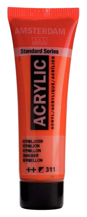 Amsterdam Standard Series Peinture Acrylique Bermellón 311 en Tube 20 ml Amsterdam Standard Series Peinture Acrylique Bermellón 311 en Tube 20 ml