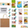 Color Baby Supermarché en Bois Woomax avec 25 Accessoires et Caisse Enregistreuse Électrique - 48x30x70 cm