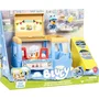 Bluey Foodtruck - Véhicule Jouet Cuisine avec Figurine Bluey, 4 Accessoires et Autocollants - Jeu d'Imitation pour Enfants dès 3 Ans