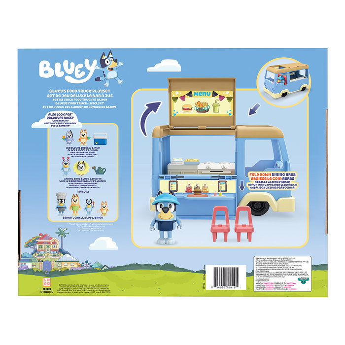 Moose Toys Le Foodtruck Bluey avec figurine et accessoires