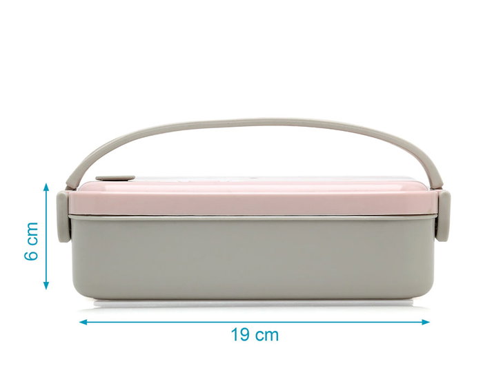 KioKids - Boîte repas isotherme en acier inoxidable pour enfants, 550 ml, motif lapin rose, collection Dolci Amici, pour snack ou déjeuner