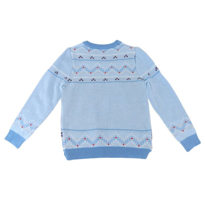 Cerdá - Sweater en maille motif Bluey de Noël pour enfant - 6 ans - Bleu clair