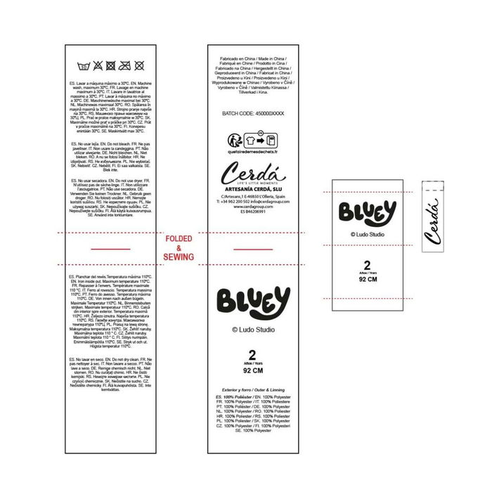 Pull unisex Bluey Christmas Bleu clair