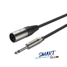 Roxtone XLRM-1/4" Jack Mono 5M Câble Micro XLR mâle vers Jack mono 5 mètres