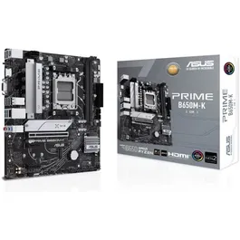 Asus Carte mère PRIME B650M-K, AMD B650, Socket AM5 micro ATX, DDR5, 2.5 GbE, M.2, pour Ryzen 7000