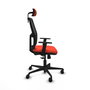 PIQUERAS Y CRESPO Chaise Alfera Synchro Orange foncé et Noir