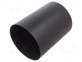 HELLERMANNTYTON Capuchon thermorétractable avec colle noir 100mm