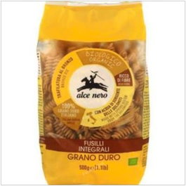 ALCE NERO Fusilli de blé dur intégral BIO 500g