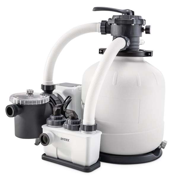 Intex CG-26680 Pompe à sable avec chloration saline Krystal Clear