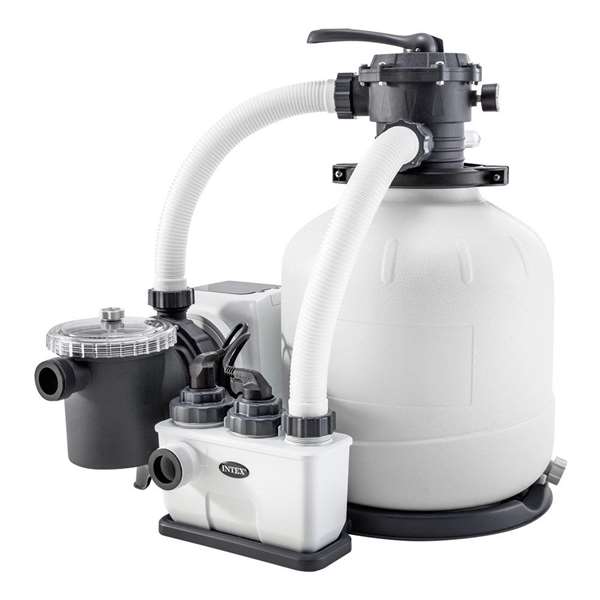 Intex CG-26680 Pompe à sable avec chloration saline Krystal Clear
