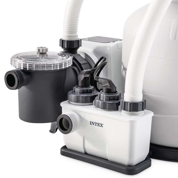 Intex CG-26680 Pompe à sable avec chloration saline Krystal Clear