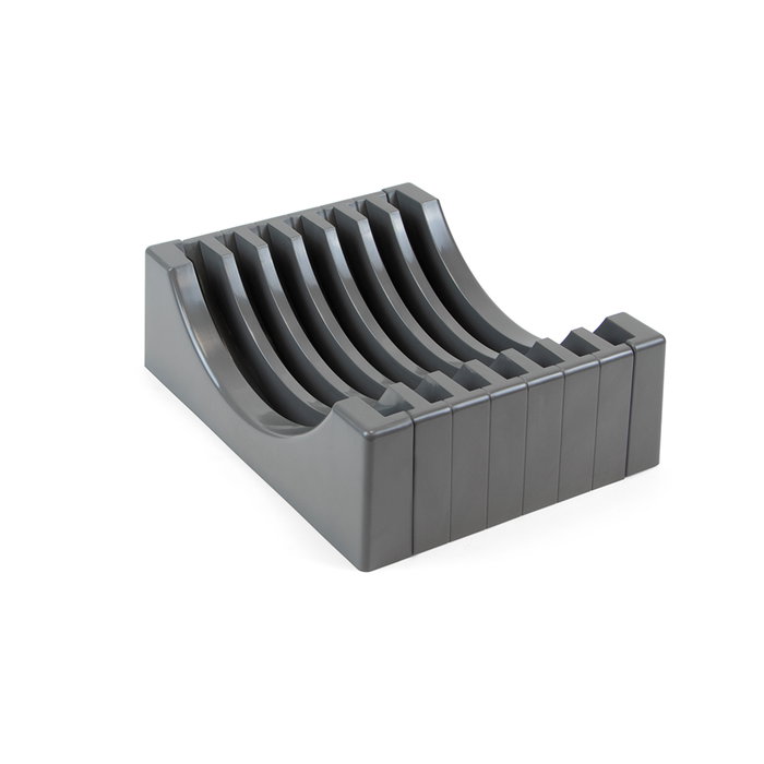 Emuca Kit de rangement pour assiettes, 13 assiettes maximum, Plastique, Gris antracite