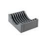 Emuca Kit de rangement pour assiettes, 13 assiettes maximum, Plastique, Gris antracite