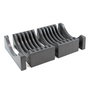 Emuca Kit de rangement pour assiettes, 13 assiettes maximum, Plastique, Gris antracite