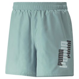Short de Sport Puma Ess+ Logo Power Aigue marine
