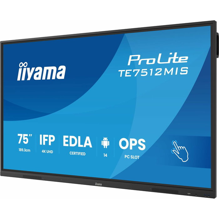 Moniteur à Ecran Tactile Iiyama TE7512MIS-B4AG 4K Ultra HD 65"