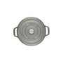 Staub Casserole Ronde Roaster 20 cm en Fonte Gris - Réf. 40509-304-0 (405093040)