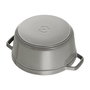 Staub Casserole Ronde Roaster 20 cm en Fonte Gris - Réf. 40509-304-0 (405093040)