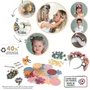Smoby - Recharge Créa Bijoux Fleurs - 50 Pétales, Pistils, Pédoncules - Pour Bracelets, Bagues, Serre-Tête, Pinces à Cheveux - Dès 3 Ans - Made in France