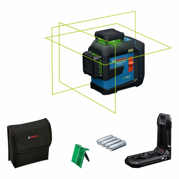 Bosch GLL 80-33 G Professional Laser lignes 3 plans + 4 piles AA